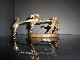 Mark Hopkins " Crack the Whip" Bronze Sculpture 11" x 4" x4" image 7