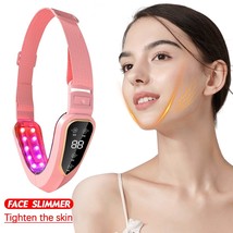 Facial Lifting Device LED Photon Therapy Facial Slimming Vibration Massager V - £22.13 GBP+