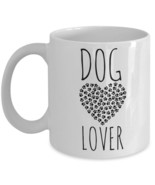 Dog Mug "Dog Mugs For Dog Lovers With Heart and Paws" This Dog Coffee Mug Makes  - $14.95