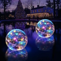 Ciavca Solar Floating Pool Lights, Colorful Solar Pool Lights That Float Glow in - $43.54