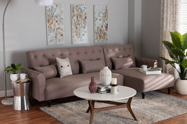 Baylor Clay Fabric Upholstered Convertible Sleeper Sofa - $18,382.47 MXN