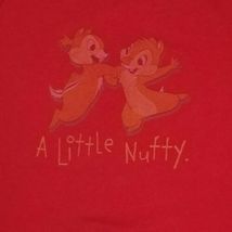 Petite Women's T-shirt Red Chip and Dale A Little Nutty Vintage Tshirt Short image 3