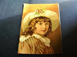 Ephemera 1800&#39;s-Victorian Girl-Large Trade Card-Dannemiller&#39;s Cordova Coffee. - £16.34 GBP