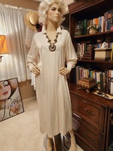 H &amp; M Off White Shirt Dress Long Sleeve Collar Pull On Versatile Sz S - $32.17