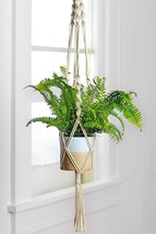 Macrame Plant Hanger, Cotton Rope Flower Pot Holder for Indoor Outdoor , 39 inch - £12.65 GBP