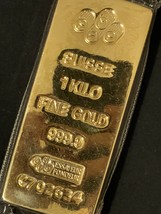Gold Bar 1 KILO PAMP Suisse Fine Gold 999.9 In Sealed Assay - £53,028.15 GBP
