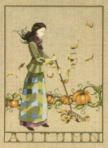 Complete Xstitch Kit With Aida "MD91 Autumn In My Garden" - $52.46