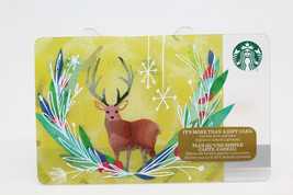 Starbucks Coffee Gift Card 2016 Christmas Deer Buck Snowflakes Zero Balance - £9.04 GBP