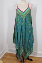 NWT Holding Horses XS/S Turquoise Multi Silk Scarf Tank Dress Anthropologie - £67.61 GBP