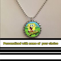 SpongeBob SquarePants personalized necklace with name of your choice nic... - $7.49