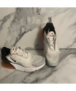 Nike Air Max 270 GS Sneakers White/Wolf Grey DH1008-100 Youth Size 3Y - $64.35