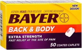Bayer Back & Body Extra Strength Caplets 50 Caplets.. - $15.83
