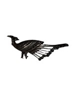 925 Sterling Silver  Vintage Sparkling Marcasite Peacock Brooch Pin Tail... - $27.06 CAD
