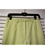 Pear Green Microfiber Polyester Front Zip Pant 10-Petite NEW WITH TAGS - £9.69 GBP