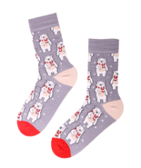 BestSockDrawer CHRISTMAS BEAR cotton socks with bears - £7.82 GBP
