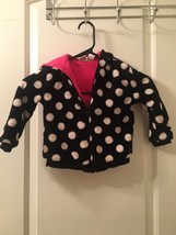 Disney Minnie Mouse Toddler Girls Polka Dot Fleece Zip Up Coat Jacket Si... - $40.99