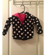Disney Minnie Mouse Toddler Girls Polka Dot Fleece Zip Up Coat Jacket Si... - £32.16 GBP