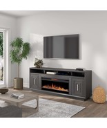 83&quot; Electric Fireplace TV Stand for 95&quot; TVs | Minimal Assembly Black - $24,905.23 MXN