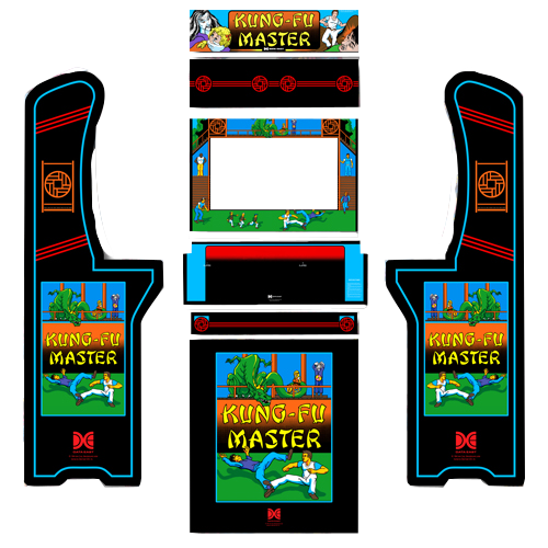 AtGames Legends Ultimate ALU Kung Fu Masters Arcade Cabinet vinyl side Art - $117.43