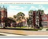 Loyola Università S.Charles Pavé Nuovo Orleans Louisiana La Unp Wb Carto... - $5.63