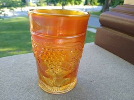Carnival Glass - Northwood Grape and Cable Tumbler - Marigold - £13.56 GBP