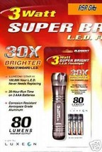 Flashlight LED 3 WATTS  LUXEON lll Star 80 30 x Brighter Hunting Camping... - $19.90