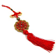 FENG SHUI 12 COIN TASSEL HIGH QUALITY Red Cure Fortune Wealth Luck Prosp... - £6.26 GBP