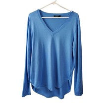 Lauren Ralph Lauren Sweater Womens Large Blue Long Sleeve Silk Blend Green Label - £21.05 GBP