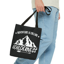 Adventure is Calling Wilderness Tote Bag | Feather and Arrow Graphic | B... - £17.19 GBP+