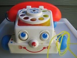 Fisher Price  Chatter Telephone Phone Pull Toy with Moving Eyes - $14.00