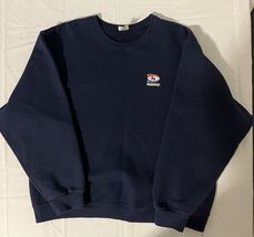 Vtg Holiday Gas Station Men Embroidered Pullover Crewneck Sweatshirt Siz... - $17.81