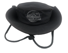 Universal Studios Jurassic World Safari Hat Grey Wide Brimmed Hat Chin Strap - £18.67 GBP