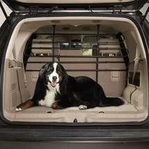 Vehicle Barrier Pet Travel Cargo Area Containment Tubular Steel Adjustable Frame - £98.60 GBP
