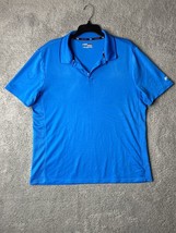 FILA Sport Mens Size XL Blue Polyester Short Sleeve Athletic Fit Golf Polo Shirt - £7.43 GBP