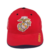 Operation Enduring Freedom USMC Marines Adjustable Hat Ball Cap Red SEMP... - £7.50 GBP
