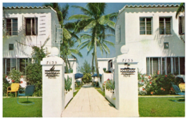 Ocean Side Hotel Miami Beach Florida Postcard Posted 1950 - £5.30 GBP