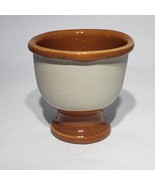 Bennington Potters Brown Speckle Footed Wine Egg Saki Cup Pottery 1890 V... - £8.75 GBP