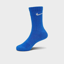 2 Pair Nike Everyday Plus Performance Cushion Crew Socks Royal Blue Mens 12 - 15 - $26.13