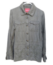 Women&#39;s Saks Fifth Avenue Green Jacket Sz Small Petite - £23.16 GBP