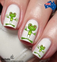 Cute Happy Frog Nail Art Decal Sticker - £3.61 GBP