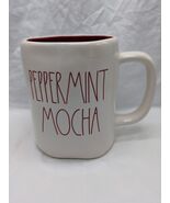 Rae Dunn Peppermint Mocha White And Red Mug - $11.08