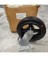 MCMASTER High-Capacity Bison Caster Swivel with 10&quot; Rubber Wheel 1500#  ... - $106.23