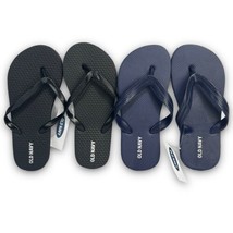 Old Navy Black and Blue Youth Flip Flops Size 12-13 Classic Kids Unisex Set of 2 - £13.97 GBP