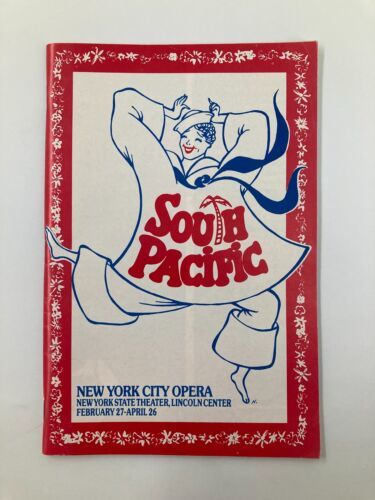 1986 New York City Opera South Pacific Susan Bigelow, James Billings VG - $9.45