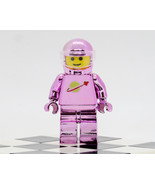 Custom minifigure spaceman astronaut Metallic Pink space series GO1140 - £5.47 GBP