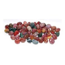 1 Lb Jasper Fancy Tumbled Stones - £11.28 GBP