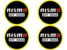 Nissan Motorsports Nismo Off Road  - Set of 4 Metal Stickers for Wheel Center C - $24.90+