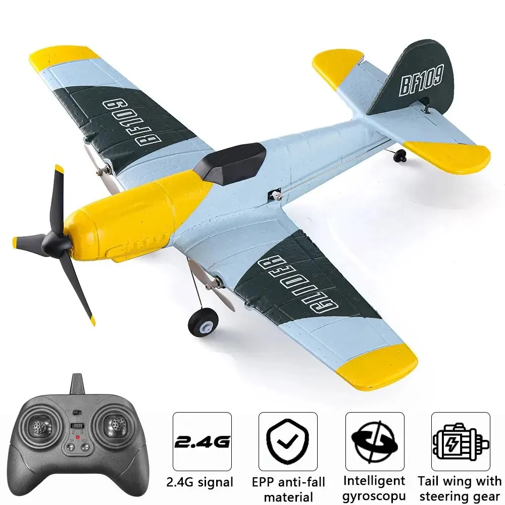 BF109 RC Plane 2.4G 3CH EPP Foam Remote Control Fighter Fixed Wingspan Glider - £41.40 GBP