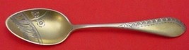 Pattern Unknown by Gorham Sterling Demitasse Spoon w/Design &amp; Two Flowers 4 1/4&quot; - £147.37 GBP