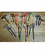 28 Collectable Bent Shaped Pens Apria Health Care Advertising Holiday Se... - $46.64 CAD